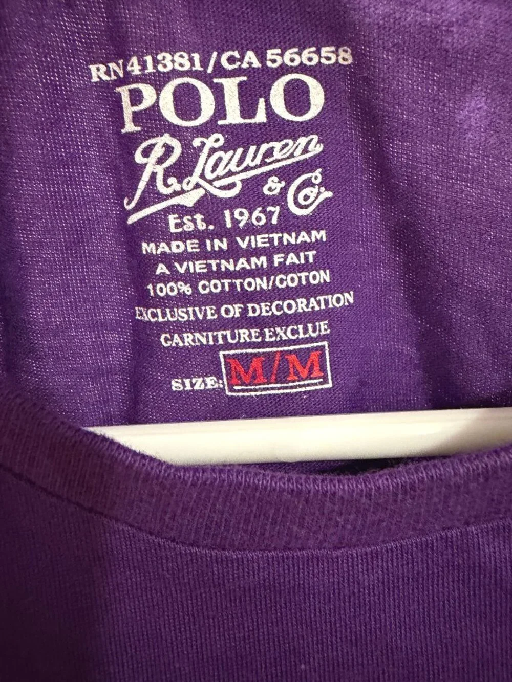 NWT Indie Sleaze Polo Ralph Lauren Men M Purple Classic Fit Tee